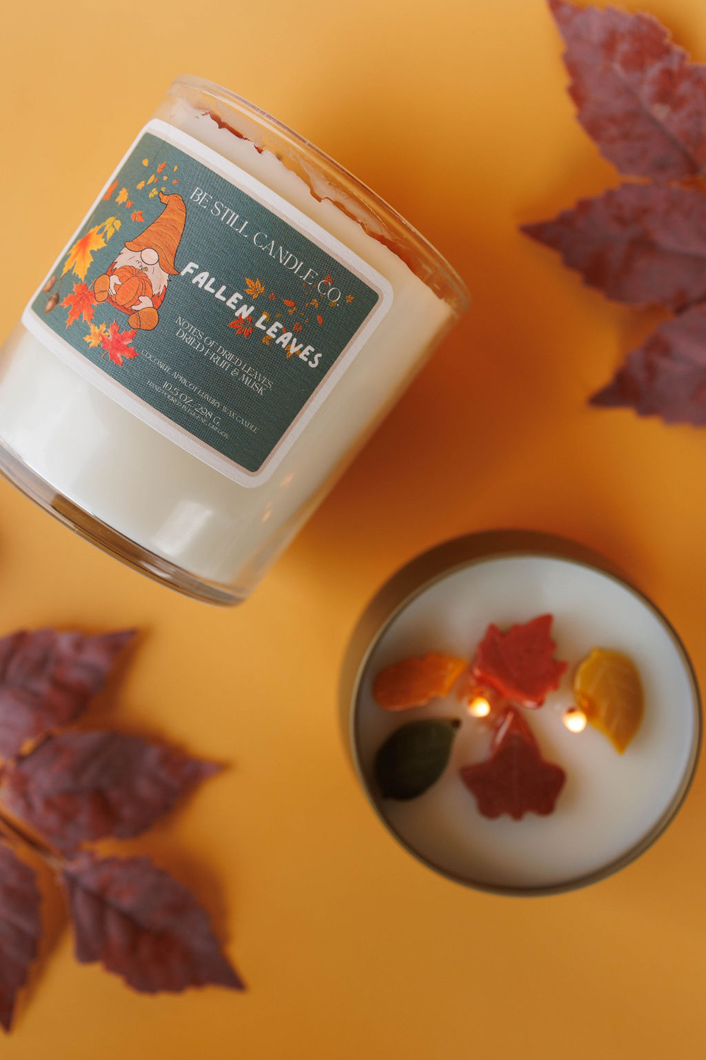 Fallen Leaves Candle